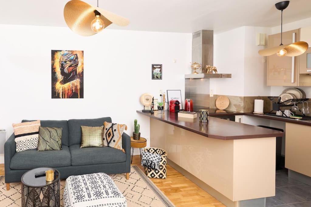 Appartement Wakandais-Proche Disney, Parking & Wifi Montévrain Buitenkant foto
